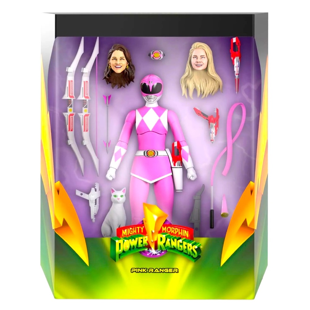 Mighty Morphin Power Rangers Super7 Ultimates Pink Ranger 7-Inch Figure - NEW
